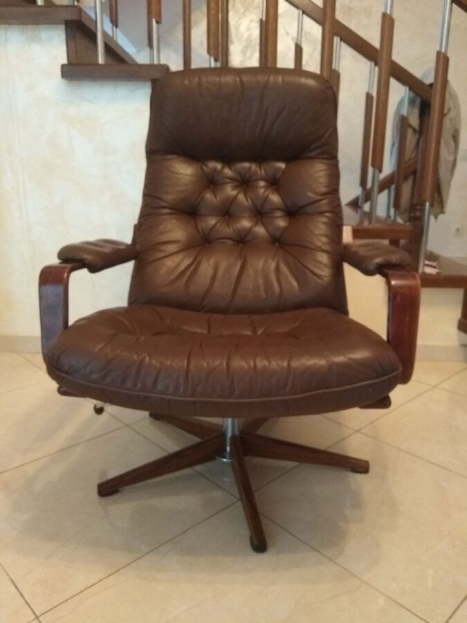 Релакс, раскладное для отдыха, офисное, стул, кресло кожаное реклайнер