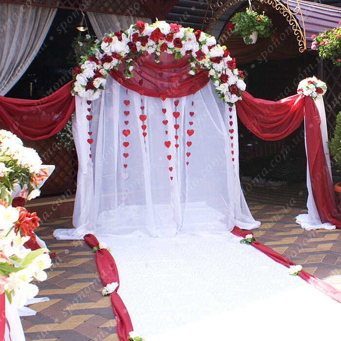 Свадебная арка, выездная церемония 