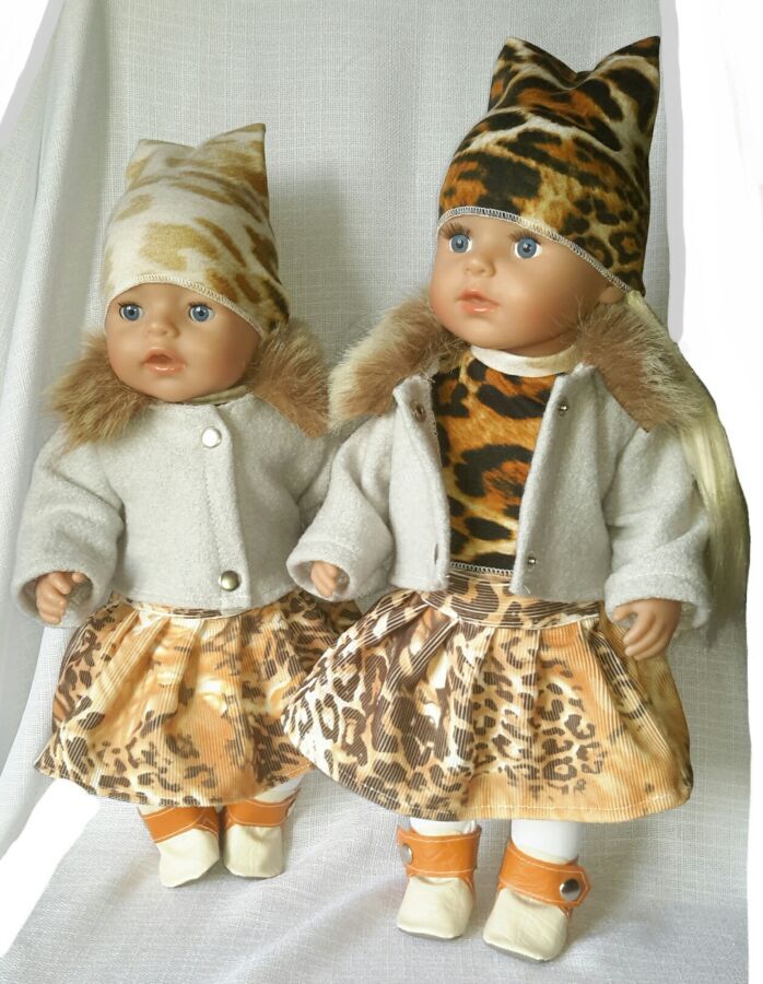 Леопардовый костюм  для кукол Baby Born , серия 12 месяцев