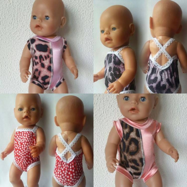 Одежда для кукол беби борн и старшей сестренки  купальники