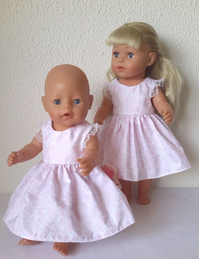 Одежда для кукол беби борн и старшей сестренки  платья