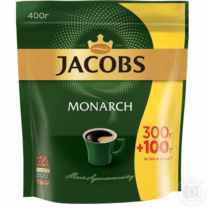 Кофе Jacobs Monarch 400 грамм (италия) опт/розница