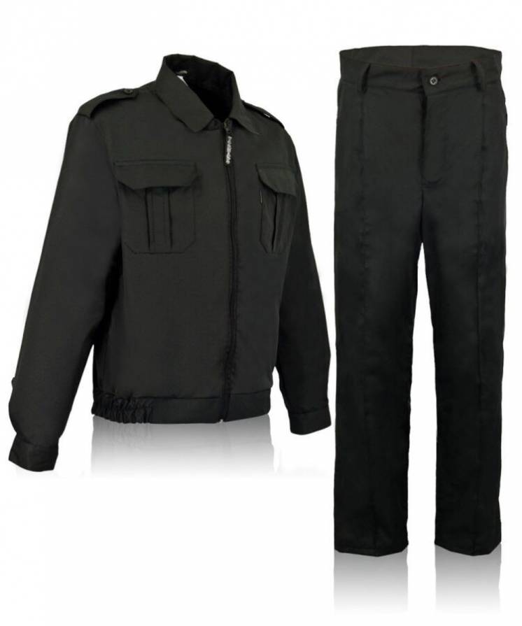Форма для охраны деми, униформа, черная, на молниии , черкасская грета
