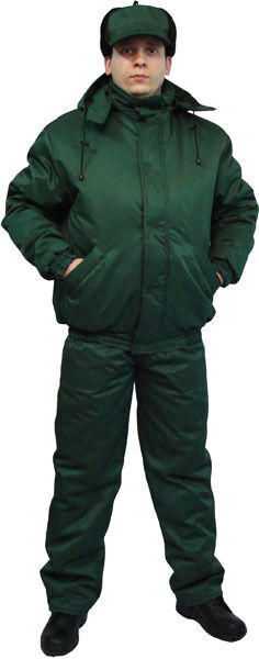 Куртка рабочая утепленная зеленая флис форма, спецодежда