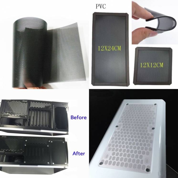 Пылевой защитный фильтр для корпуса ПК и вентиляторов (любой размер)