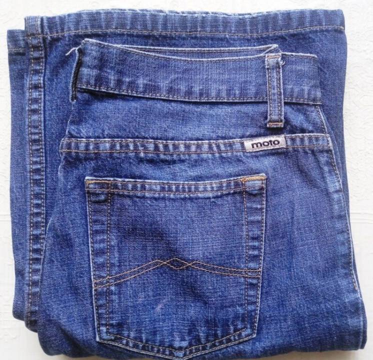 Легкие клешеные джинсы MOTO Jeans р-р W30