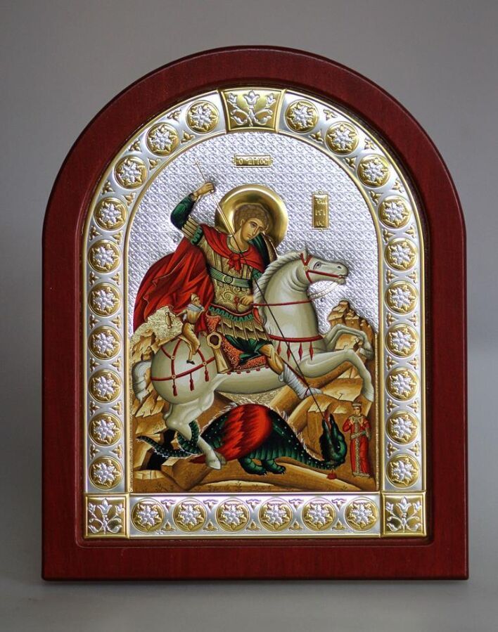 Великомученик Георгий Победоносец. Греческая икона