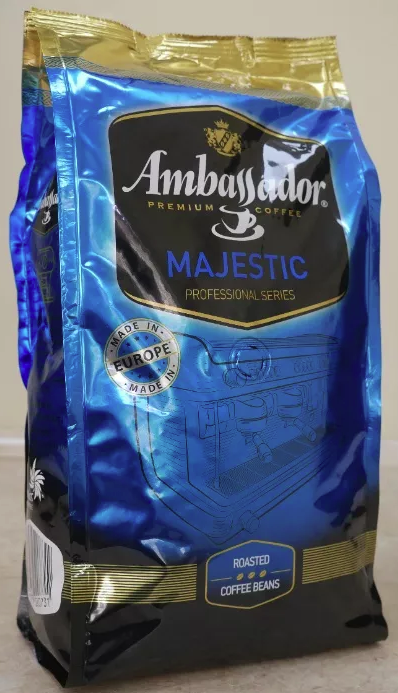 Ambassador Majestic, 1 кг, зерновой кофе. Оригинал