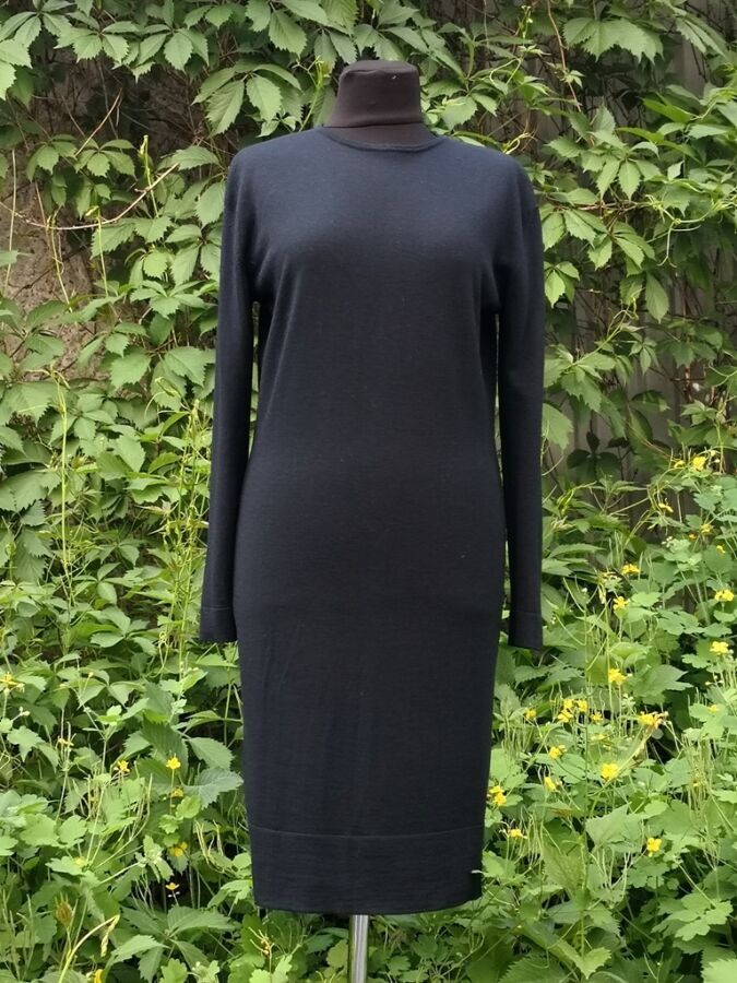 Платье Michael Kors, оригинал, тонкая шерсть, цвет - темно синий.