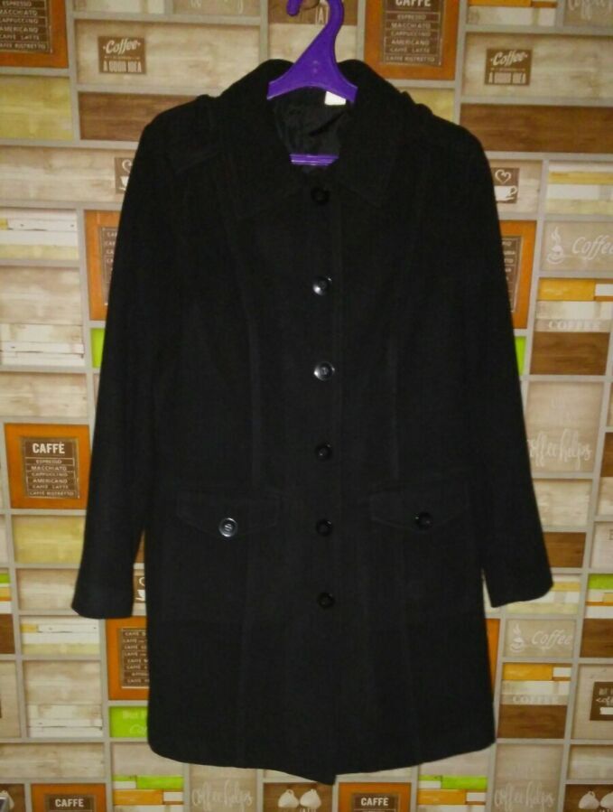Чорне пальто жіноче linea