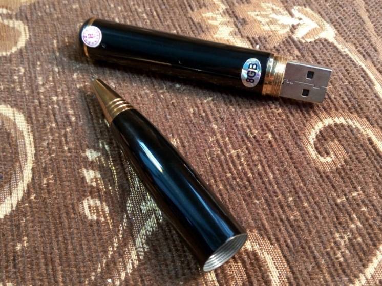 1.2Мп 8Гб USB 2.0 Шариковая ручка со встроенной видеокамерой