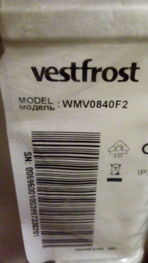 Стиральная машина автоматическая Vestfrost WMV0840F2 +