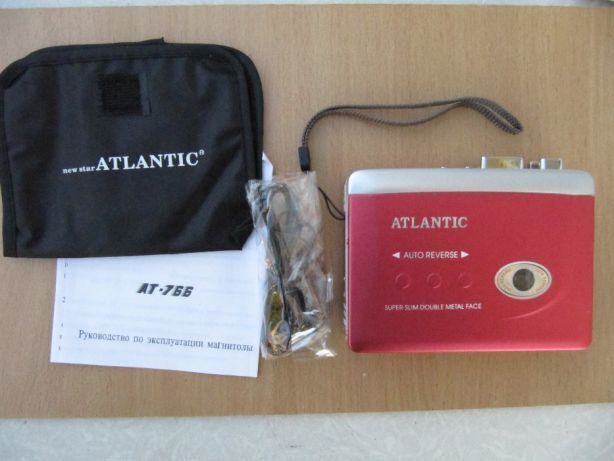Кассетный плеер Atlantic AT-766 FMприемник,автореверс,новый