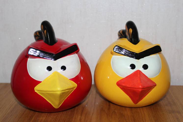 Копилка Керамическая Angry Birds Губка Боб Маквин Миньон Свинка Пепа