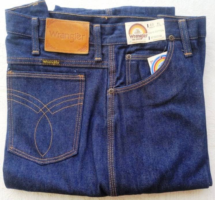 Редчайшие винтажные джинсы WRANGLER W40L36 Начало 80-х Made in USA