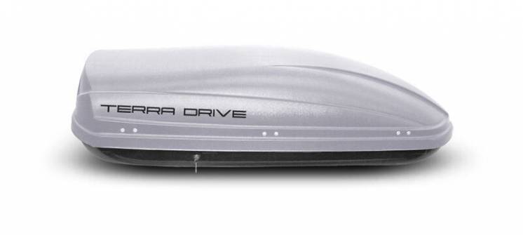 Автомобильный бокс Terra Drive 440, серый, Открытие правостороннее,