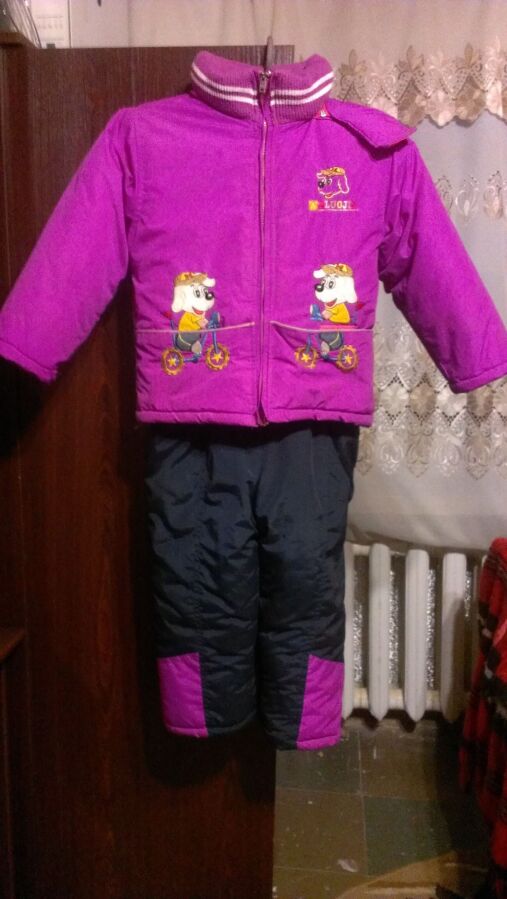 Детский зимний костюм для девочки, комбинезон