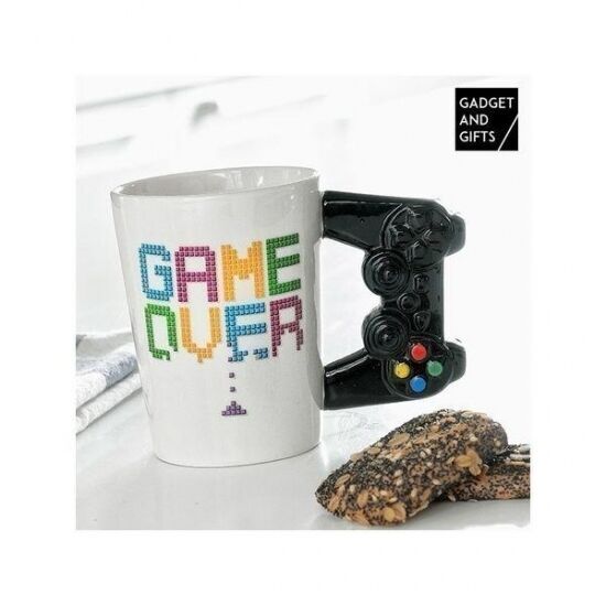 Подарок для геймеров Керамическая Чашка Game Over White