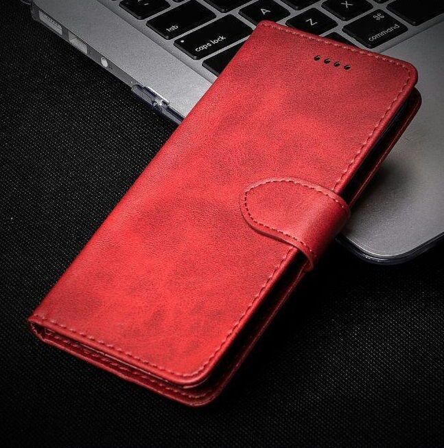 Чехол-книжка бумажник на айфон 11 iphone 11 красный