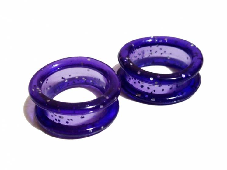 Кольца силиконовые для парикмахерских ножниц фиолетовые