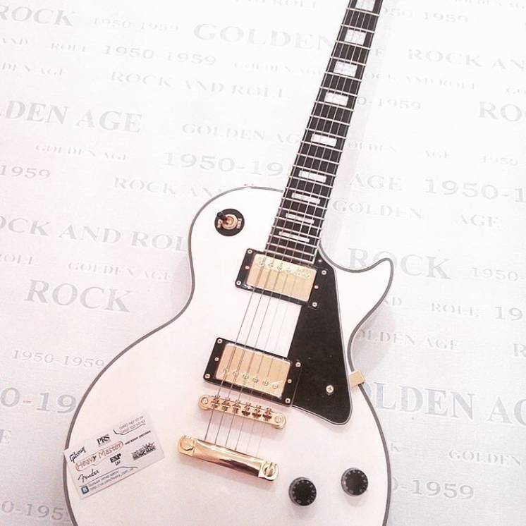 Электрогитара Gibson Les Paul Custom White Alpine China