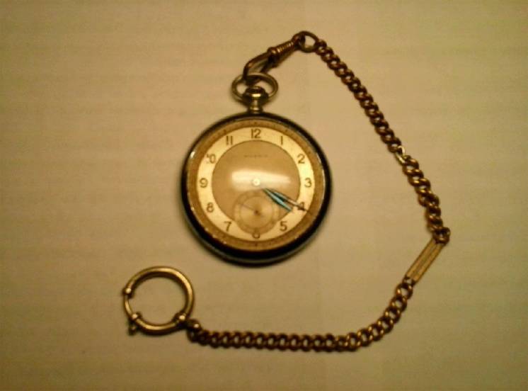 Часы карманные швейцарские MOERIS с цепочкой