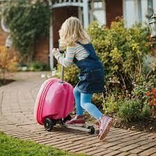 Детский Дорожный чемодан - самокат (складной) для ребенка пластиковый