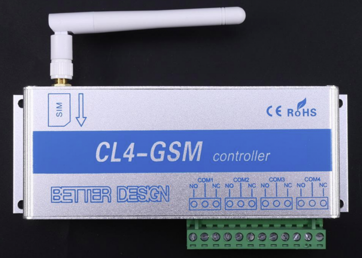 GSM реле четырехканальное на 220 В (9-12 В) CL4-GSM