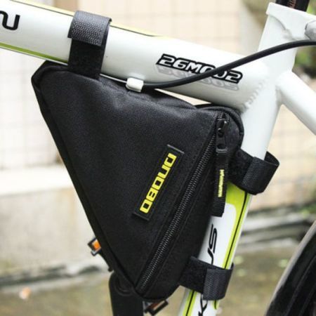 Подрамная вело сумка треугольник для велосипеда на липучках сумочка1
