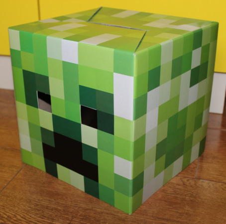 Маска-голова крипера Майнкрафт (creeper Minecraft) герои предметы