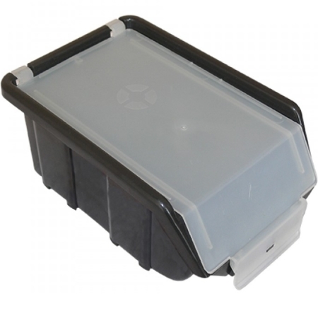 Пластмассовый ящик для метизов с крышкой 175 х 110 х 75