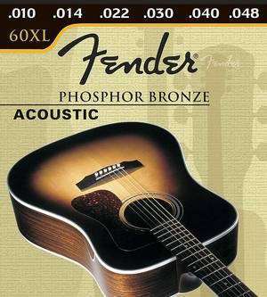 Струны FENDER 60 XL PHOSPHOR BRONZE для акустической гитары