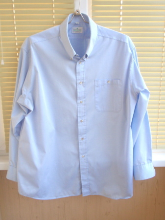 Продам  мужскую голубую рубашку Greenwoods