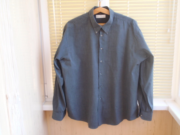 Продам мужскую темно-серую рубашку Marks&Spencer (St. Michael)