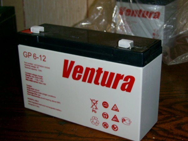 Аккумулятор Ventura 6В/V 12Ач/Ah до детского электромобиля