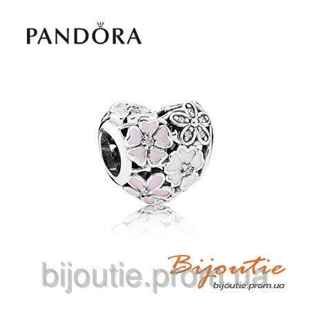 Оригинал Pandora шарм цветочное настроение №791825ENMX серебро 925