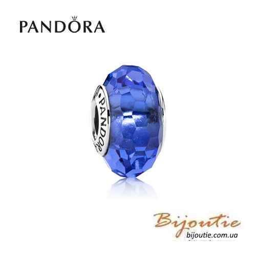 Оригинал Pandora шарм Синее мурано 791067 серебро 925 Пандора