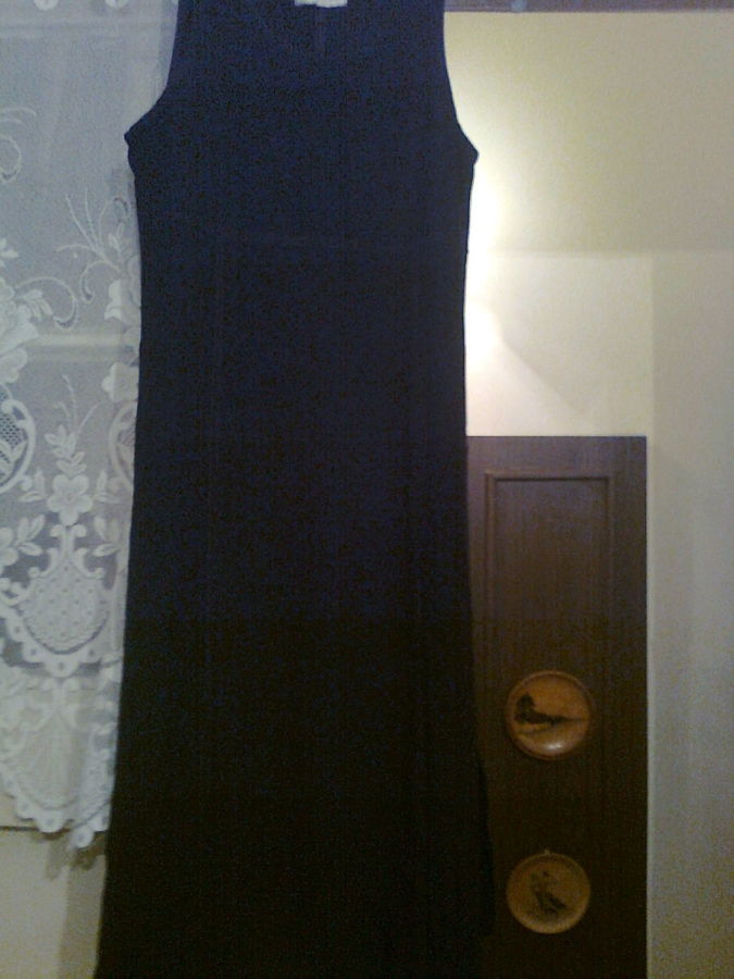 Стильное черное классическое платье из натуральной ткани, индия