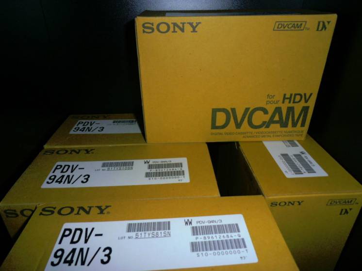 Новые кассеты DVCAM for HDV Sony PDV-94N есть более 300 штук
