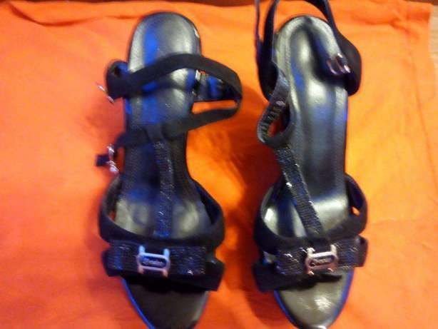 Стильные женские туфли черного цвета р 36 кожа