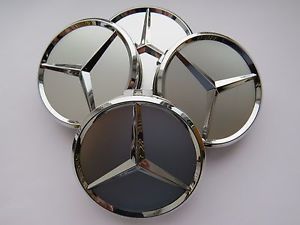 Колпачки заглушки Mercedes-Benz 75мм для литых дисков