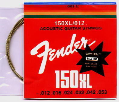 Струны FENDER 150 XL(0.12-0.53) серебро для акустической гитары