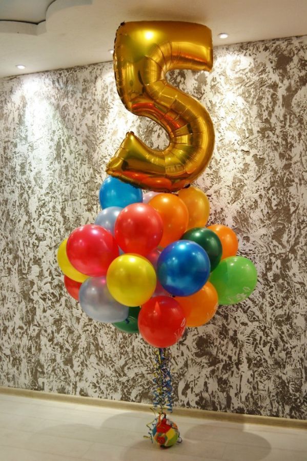 Цифра из воздушных шаров, цифры из гелиевых шариков на день рождения