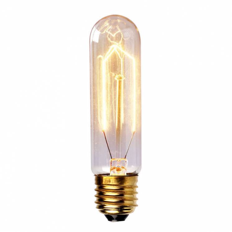 Лампа Эдисона трубчатая Т10 Ретро Лампочка Эдисона