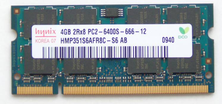 Память для ноутбука DDR2-800 4gb SO-DIMM