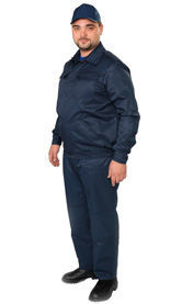 Костюм мужской, рабочий, грета, темно-синий, куртка и брюки