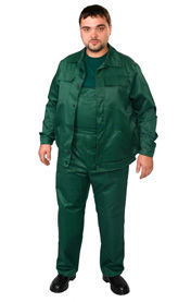 Костюм рабочий, куртка и полукомбинезон, т.синий, т.зеленый