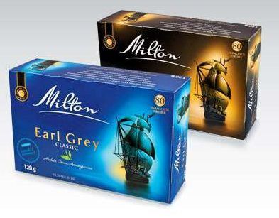 Чай черный Milton Earl Grey classic и Earl Grey strong – 80 пак.