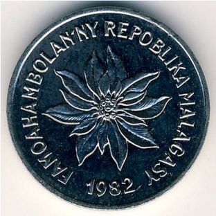 2 франка. Малайзия.1982 год.