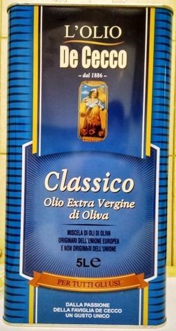 Оливковое масло De Cecco Classico Extra Vergine 5л